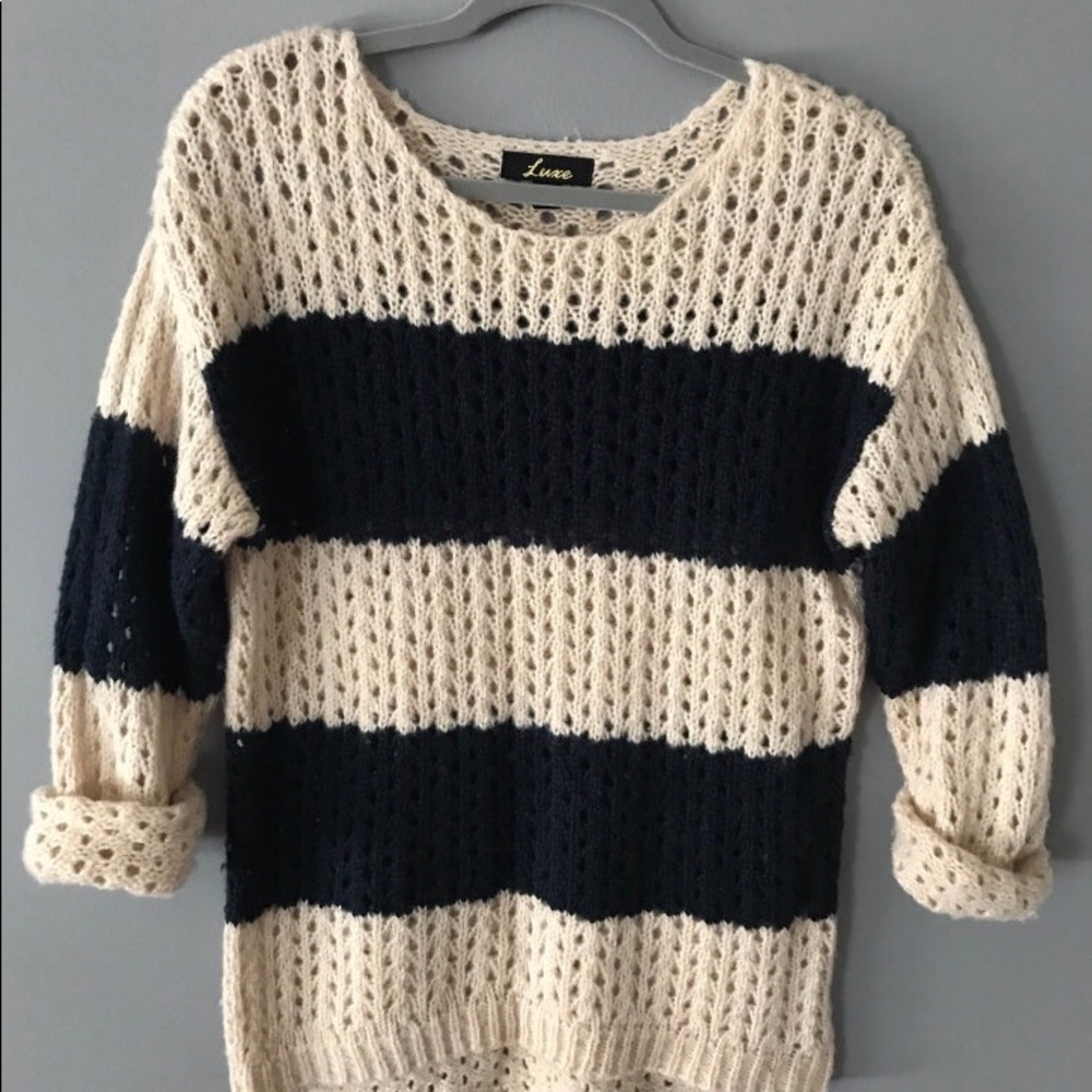 Striped Knit Sweater